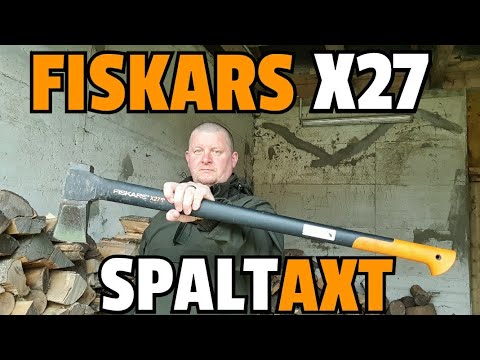 ✔FISKARS X27 Spaltaxt Review