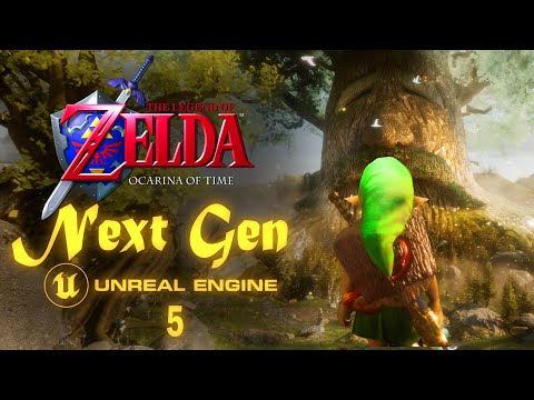 ⭐[4K] Zelda Ocarina of Time Next Gen: Kokiri Forest - Unreal Engine 5