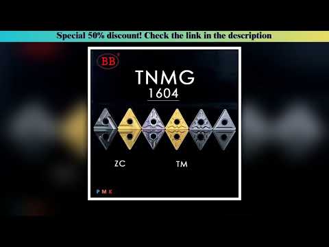 Get BB TNMG SNMG CNMG VNMG Turning Insert TNMG1604 CNC Carbide Lathe Tool Negative Cutting MS TM MA