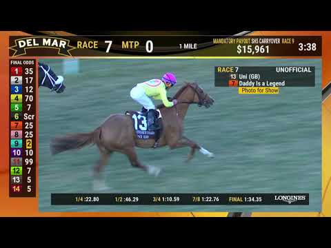 Uni (GB) Wins Race 7 the Matriarch Stakes (Grade I) at Del Mar 12/2/18