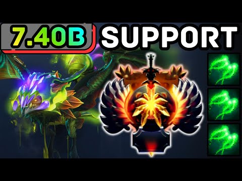 🔥 NEW PATCH 7.40b VIPER HARD SUPPORT YOU DON’T GET TO MOVE | DOTA 2 GAMEPLAY 🔥