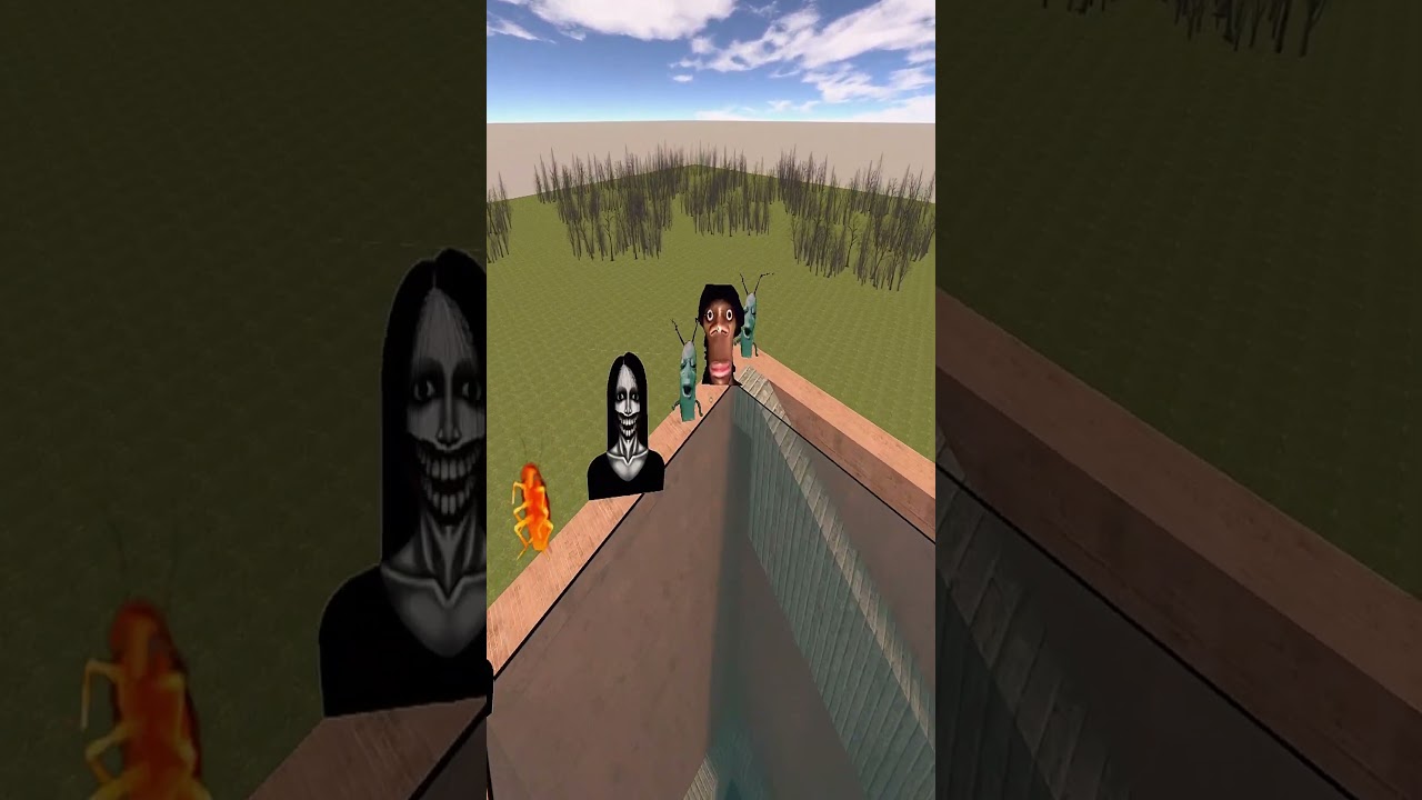 Plankton & Kuchisake Onna In The Maze (Garry's Mod)  #garrysmod #gmod