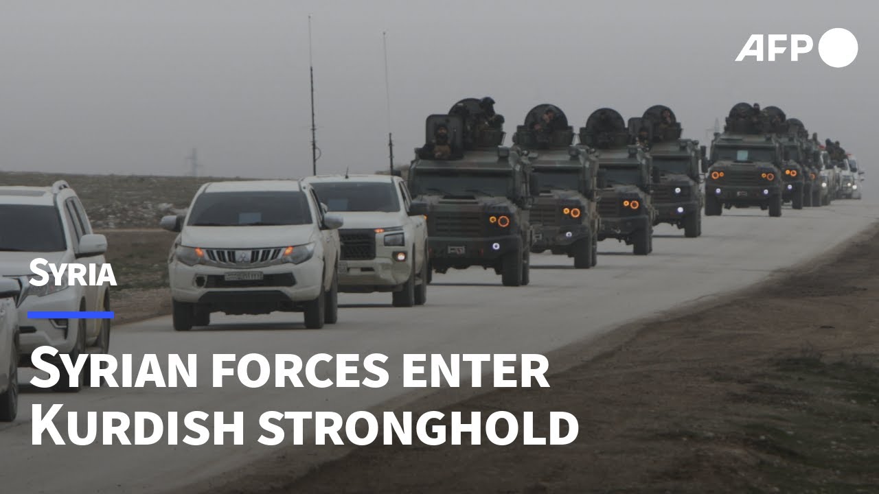 Video | Syria security forces enter Hasakeh city under deal with Kurds | AFP