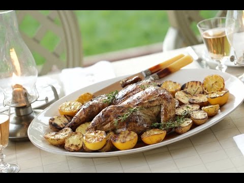Beth's Grilled Lemon Thyme Chicken and Potato Dinner |ENTERTAINING WITH BETH