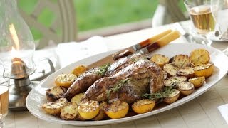 Beth's Grilled Lemon Thyme Chicken and Potato Dinner |ENTERTAINING WITH BETH