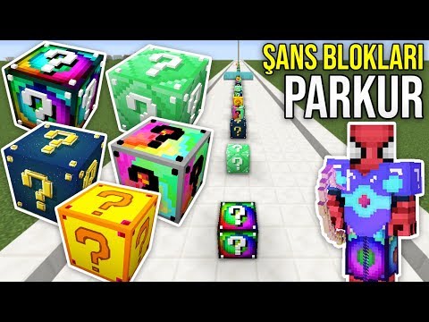 5 FARKLI ŞANS BLOKLARI PARKUR CHALLENGE - Minecraft