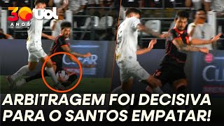 'FALTA PARA O SANTOS FOI ABSURDA E DETERMINANTE CONTRA O CORINTHIANS!' COMENTARISTAS CRAVAM!