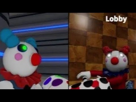 Old Clowny vs New Clowny  jumpscare Roblox Piggy