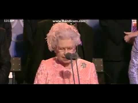 Queen Elizabeth II announces the London 2012 Olympic Games are Open!
