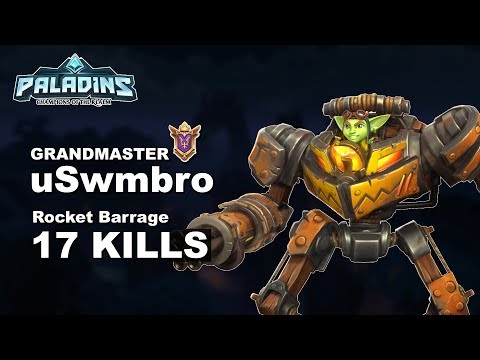 uSwmbro Ruckus 17 KILLS!! Paladins GM (TOP 13) Ranked Gameplay 1440p High Quality Video