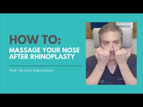 Rhinoplasty Recovery Tip : How to Massage the Nose for Faster Healing