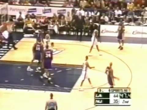 2001.02.13 New Jersey Nets vs. Los Angeles Lakers Stephon Marbury CAREER HIGH 50 points!!!