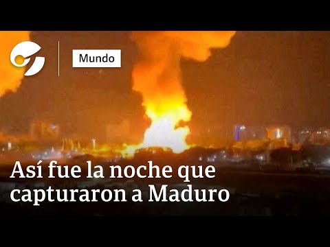 Así se vivieron las explosiones en Venezuela: los videos de la noche en que Trump capturó a Maduro