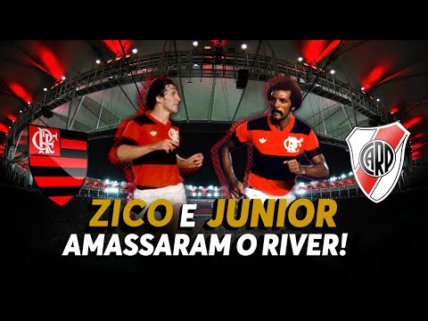 Flamengo ganhou do River Plate no Maracanã com show de Zico e Júnior (4 x 2 na Libertadores de 82)