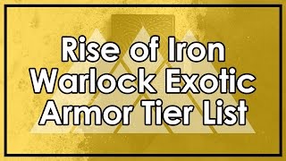 Destiny Rise of Iron: Warlock Exotic Armor Tier List (Transversive Steps & Ophidian Aspect Reviews)