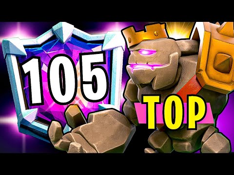I’m Top 105 in the World Best NEW GOLEM Deck in Clash Royale 🚨 