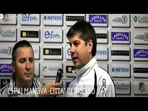 2013-11-30 C5PALMANOVA-CITTA' DI BRESSO 5-3 Intervista post partita a mister GOGA