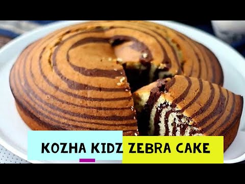 Easy Eggless Zebra cake(Coffee Cake)