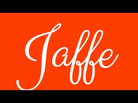 Learn how to Write the Name Jaffe Signature Style in Cursive Writing