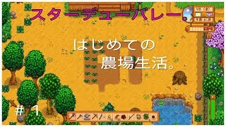 スターデューバレー＃１　緊張の農場生活。始めました