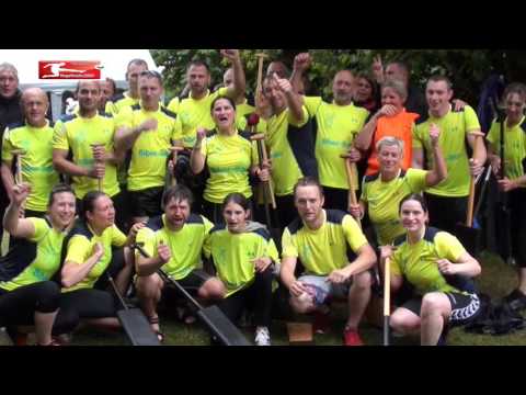 Biber-Bau paddelt allen davon Sieger der 14.Drachenbootregatta 2016 /MegaMeister2009