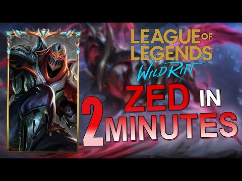 ZED in 2 MINUTES! Zed Guide, Combos, Runes & Build 💥