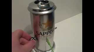 Sapporo Beer Can iPod Amplifier Demo - G. Love & Special Sauce - Cold Beverage