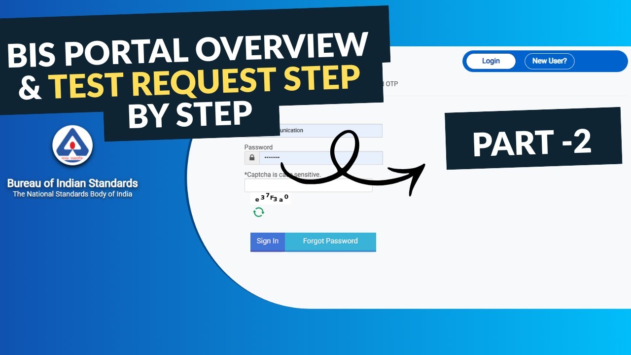 BIS Portal Full Overview & Test Request Creation Step by Step | BIS Certification Process Part 2