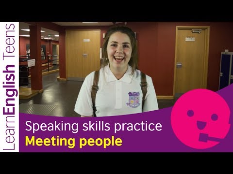 Speaking skills practice: Meeting people (Beginner A1)