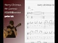 merry christmas mr lawrence (村治佳織version) classical guitar tutorial tabs