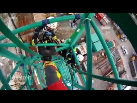 Industriekletterer Bonn - WDR Reportage - Höhenrettung Feuerwehr