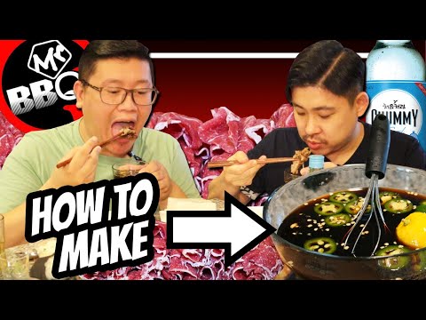 How to Make Brisket Sauce for Korean BBQ - MUKBANG