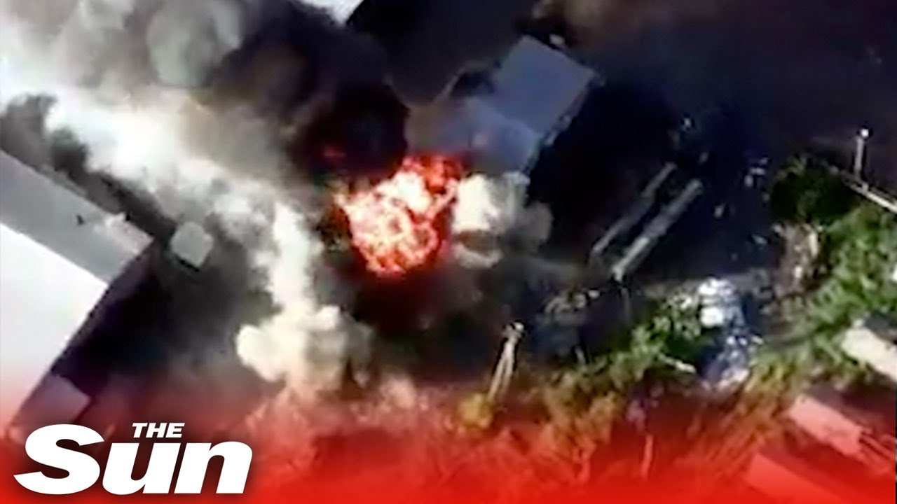 Ukrainian forces destroy dozens of Russian vehicles in precise strike