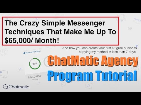 ChatMatic Agency Program Review Webinar Replay Tutorial - Apply FB Messenger Bot in Your Business