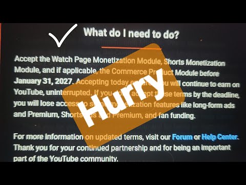 Reminder: Don't DELAY Except  New YouTube Monetization Terms!