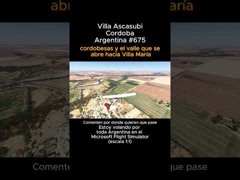 Villa Ascasubi, Cordoba desde el Microsoft Flight Simulator #villaascasubi #cordoba #msfs #joaha45