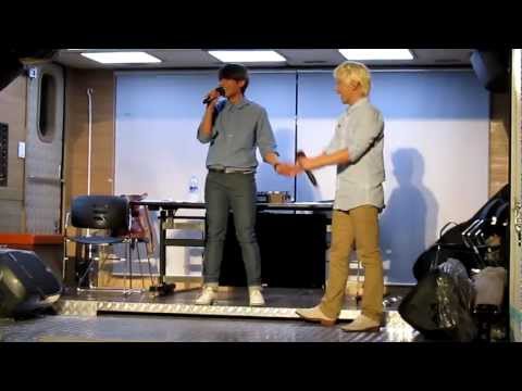 120718 Sukira Open Concert - Ryeowook and Sungmin Sexy dance move