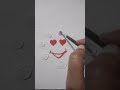 Starting With Smile 😍 #emoji #drawing #creative #youtubeshorts #shorts