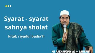 Download lagu syarat - syarat sahnya sholat | KH FAKHRUDDIN AL - BANTANI mp3 Download lagu syarat - syarat sahnya sholat | KH FAKHRUDDIN AL - BANTANI mp3