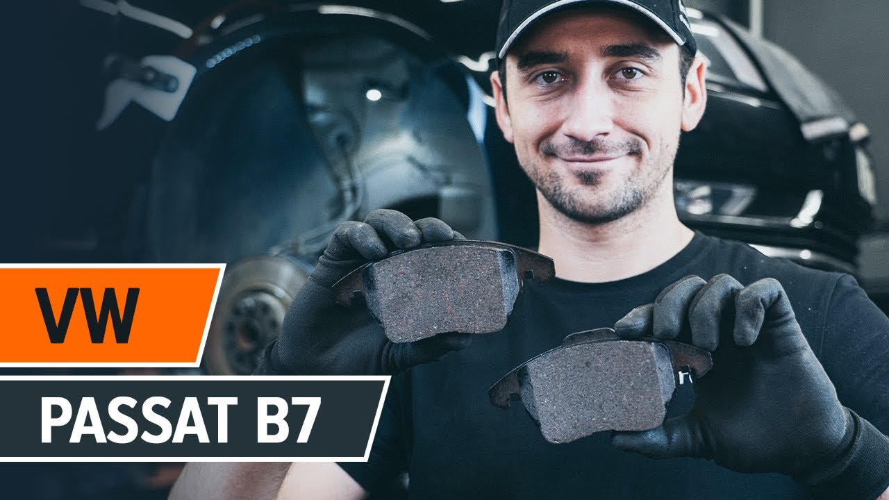 Kuinka vaihtaa jarrupalat eteen VW Passat B7 sedan-autoon – vaihto-ohje