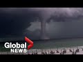 Huge waterspout spotted during 