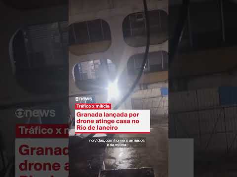 Granada lançada por drone atinge casa no Rio de Janeiro