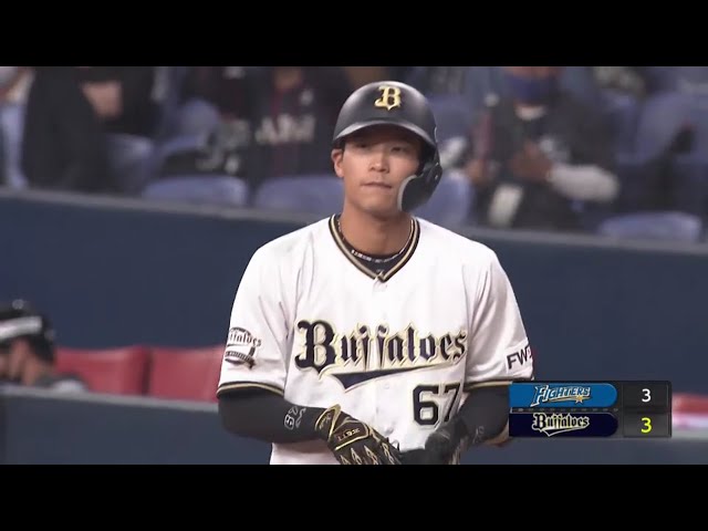 【5回裏】バファローズ・中川 センターへの同点タイムリーヒット!!  2020/10/27 B-F