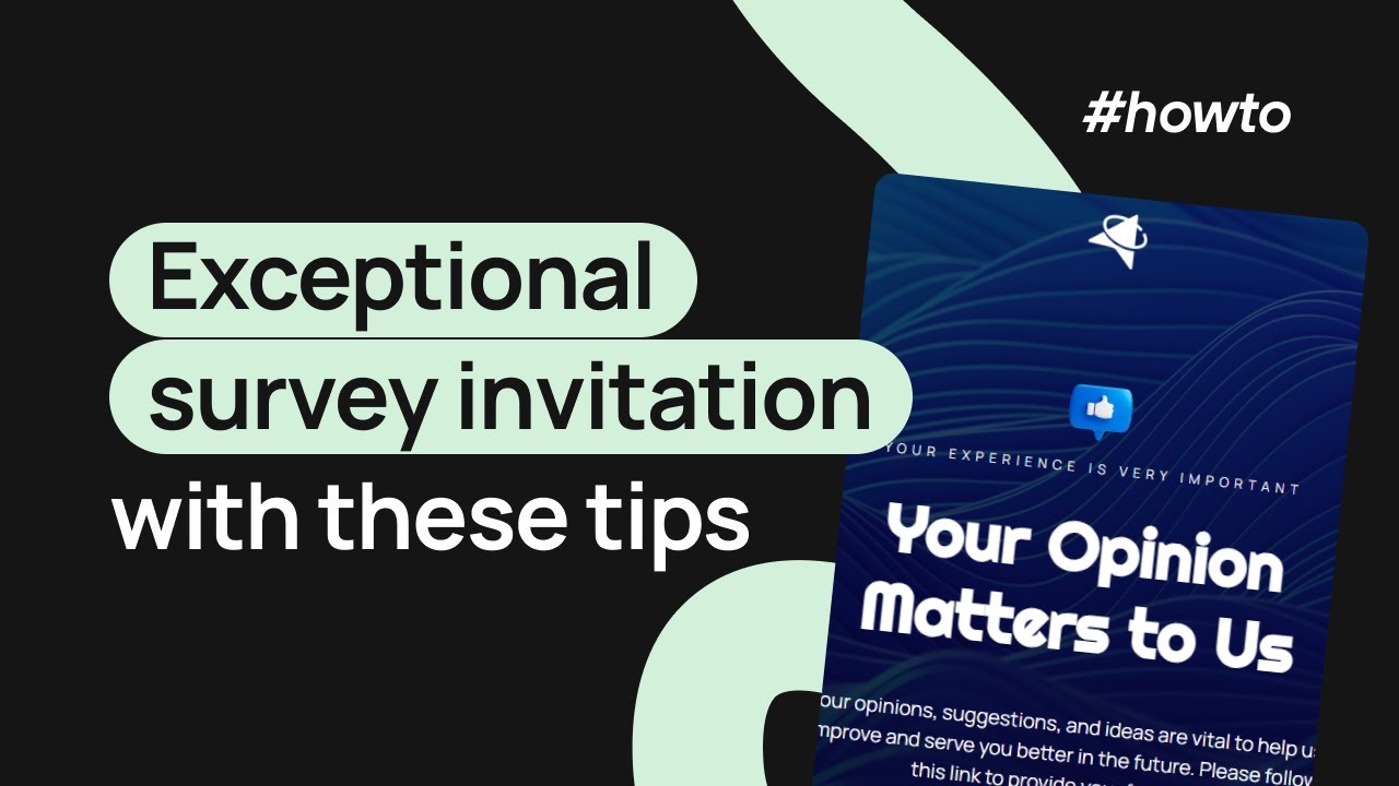 Create first-class survey invitation emails with these tips