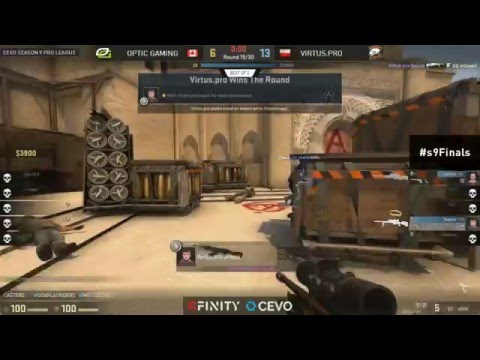 Snax INSANE WALLBANG - OpTic Gaming vs Virtus Pro   - Gfinity CEVO Season 9 Finals