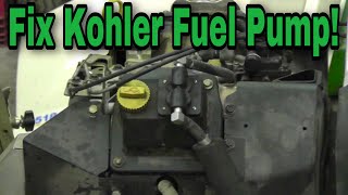 How To Fix Kohler Valve Cover Mounted Mechanical Fuel Pump - With Taryl
