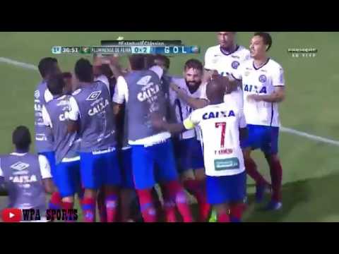 Melhores Momentos Fluminense de Feira 0x3 Bahia Campeonato Baiano 2017 Semifinal Ida