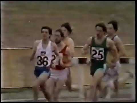 Seb Coe running 145.41 in winning the Inter Counties Championship 800m on 26.5.1980,