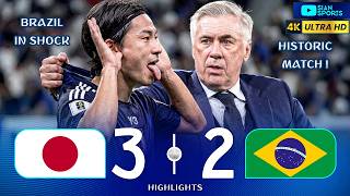 VIRADA HISTÓRICA DA MAIOR GERAÇÃO JAPONESA DE TODOS OS TEMPOS SOBRE O BRASIL DE CARLO ANCELOTTI !