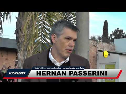 Saira: Empezó a funcionar el transporte de pasajeros a Villa María. La palabra de Hernán Passerini